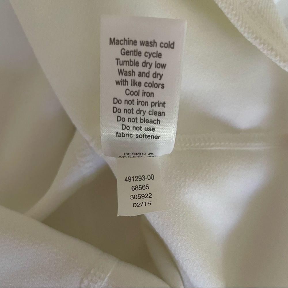 Athleta Piqué Dress in Bright White. Size Small - Picture 6 of 6